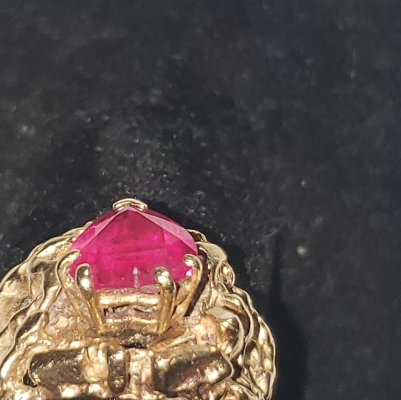 10k ruby nugget ring - Picture 3 of 7